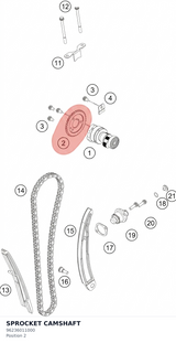 Diagram preview: SPROCKET CAMSHAFT (96236011000)