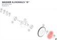 Diagram preview: WASHER 8,2X26X4,5 ''O'' (90130057050)