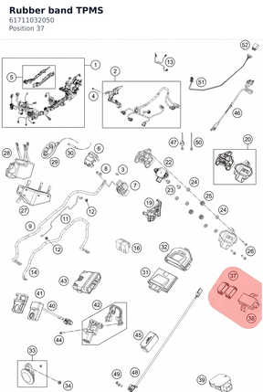 Diagram preview: Rubber band TPMS (61711032050)