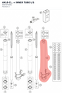 Diagram preview: AXLE-CL. + INNER TUBE L/S (43570750S1)