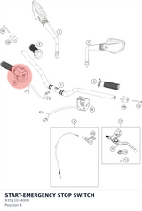 Diagram preview: START-EMERGENCY STOP SWITCH (93511074000)