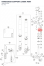 Diagram preview: HANDLEBAR SUPPORT LOWER PART (79001037034)
