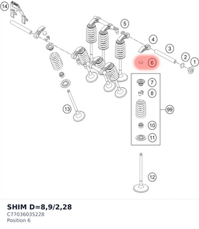 Diagram preview: SHIM D=8,9/2,28 (C77036035228)
