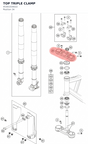 Diagram preview: TOP TRIPLE CLAMP (45301034022)