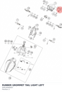 Diagram preview: RUBBER GROMMET TAIL LIGHT LEFT (93014040020)