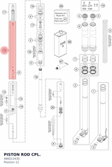 Diagram preview: PISTON ROD CPL. (48601343S)
