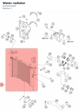 Diagram preview: Water radiator (61635010000)