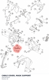 Diagram preview: CABLE COVER, MASK SUPPORT (95814010020)