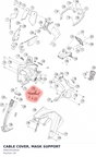 Diagram preview: CABLE COVER, MASK SUPPORT (95814010020)