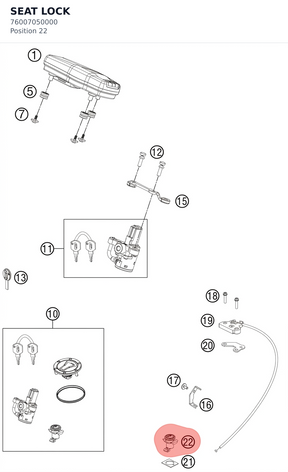Diagram preview: SEAT LOCK (76007050000)