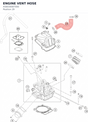 Diagram preview: ENGINE VENT HOSE (A58030087000)