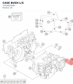 Diagram preview: CASE BUSH L/S (72530010000)