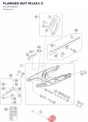 Diagram preview: FLANGED NUT M14X1.5 (90104038000)