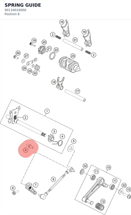 Diagram preview: SPRING GUIDE (90134016000)