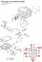 Diagram preview: HH collar screw M6x35 ISA30 (C0000250603500)