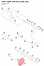 Diagram preview: SHIFT FORK 5TH/6TH GEAR   2003 (47034001000)