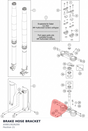 Diagram preview: BRAKE HOSE BRACKET (A58013026200)
