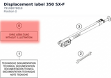 Diagram preview: Displacement label 350 SX-F (79108078018)