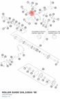 Diagram preview: ROLLER GUIDE 5X6,1X8X4 '98 (50337072000)