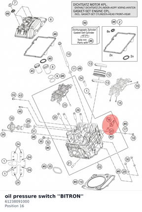 Diagram preview: oil pressure switch ''BITRON'' (61238091000)