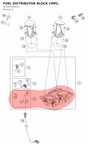 Diagram preview: FUEL DISTRIBUTOR BLOCK CMPL. (A62641006044)