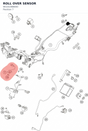 Diagram preview: ROLL OVER SENSOR (90141088000)