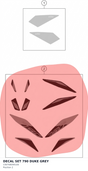 Diagram preview: DECAL SET 790 DUKE GREY (C90708099100)