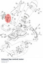 Diagram preview: Exhaust flap controll motor (61441070100)
