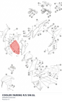 Diagram preview: COOLER FAIRING R/S SW.GL (6900805100030D)