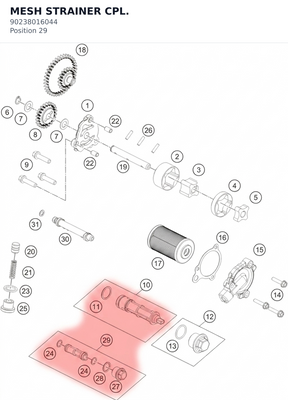 Diagram preview: MESH STRAINER CPL. (90238016044)