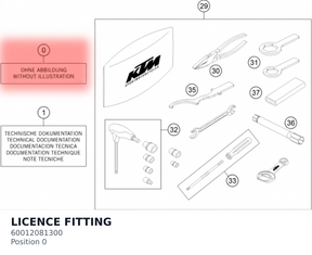 Diagram preview: LICENCE FITTING (60012081300)