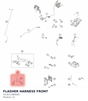 Diagram preview: FLASHER HARNESS FRONT (A13011080000)
