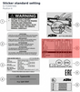 Diagram preview: Sticker standard setting (61703097000)
