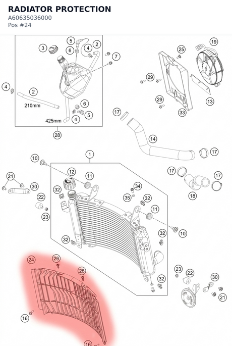 Diagram preview: RADIATOR PROTECTION (A60635036000)
