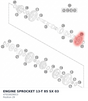 Diagram preview: ENGINE SPROCKET 13-T 85 SX  03 (47033029013)