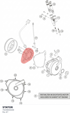 Diagram preview: STATOR (75039004200)