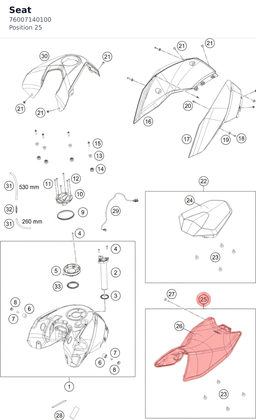 Diagram preview: Seat (76007140100)