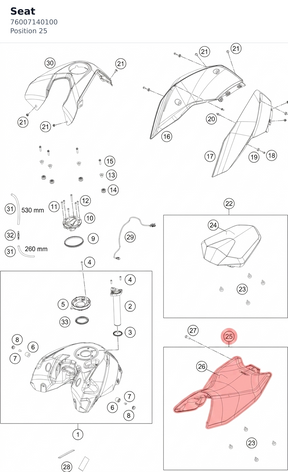Diagram preview: Seat (76007140100)