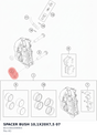 Diagram preview: SPACER BUSH 10,1X20X7,5 07 (6111302200001)