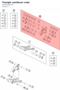 Diagram preview: Triangle cantilever cmpl. (A46004080344)
