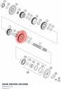 Diagram preview: GEAR DRIVEN SECOND (90633012100)