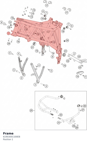 Diagram preview: Frame (61903001100EB)