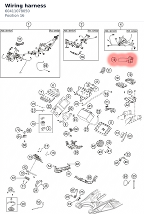 Diagram preview: Wiring harness (60411078050)