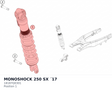 Diagram preview: MONOSHOCK 250 SX ´17 (18187Q0301)