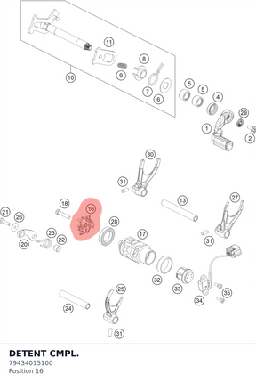 Diagram preview: DETENT CMPL. (79434015100)