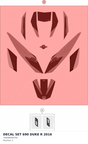 Diagram preview: DECAL SET 690 DUKE R 2016 (76008099700)