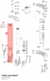 Diagram preview: FORK LEG RIGHT (95801002000)