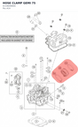 Diagram preview: HOSE CLAMP GEMI 75 (61336048000)