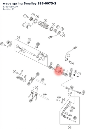 Diagram preview: wave spring Smalley SSB-0075-S (63534050010)