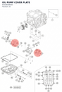 Diagram preview: OIL PUMP COVER PLATE (63538008050)